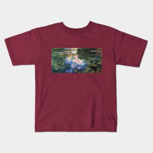 Waterlilies by Claude Monet Kids T-Shirt